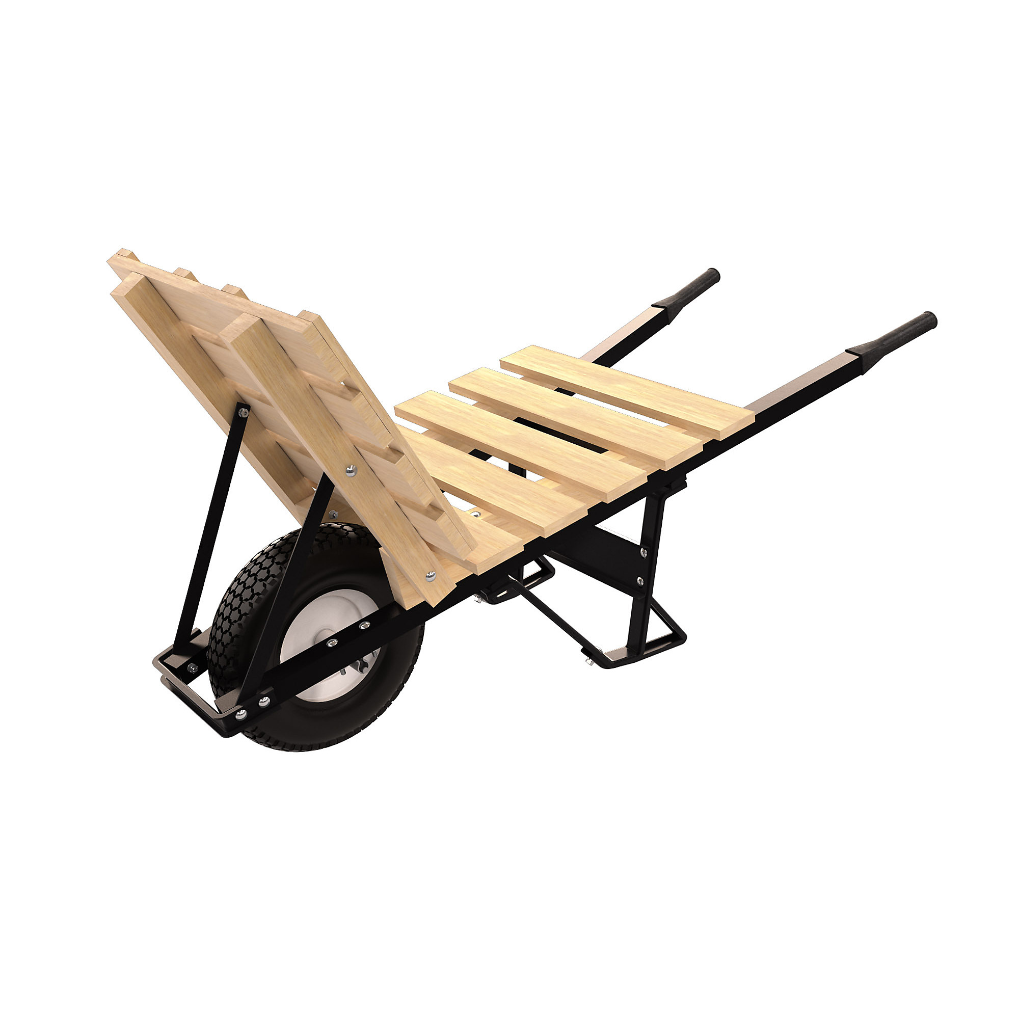 Bon Pro Plus, Brick Tile Barrow - Single Knobby Tire-Stl HDL, Model# 28-912